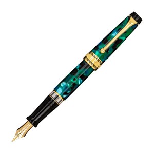 Aurora Optima Emerald Green Fountain Pen 996-V