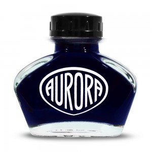 Aurora Blue Black Ink Vintage Bottle 55ml