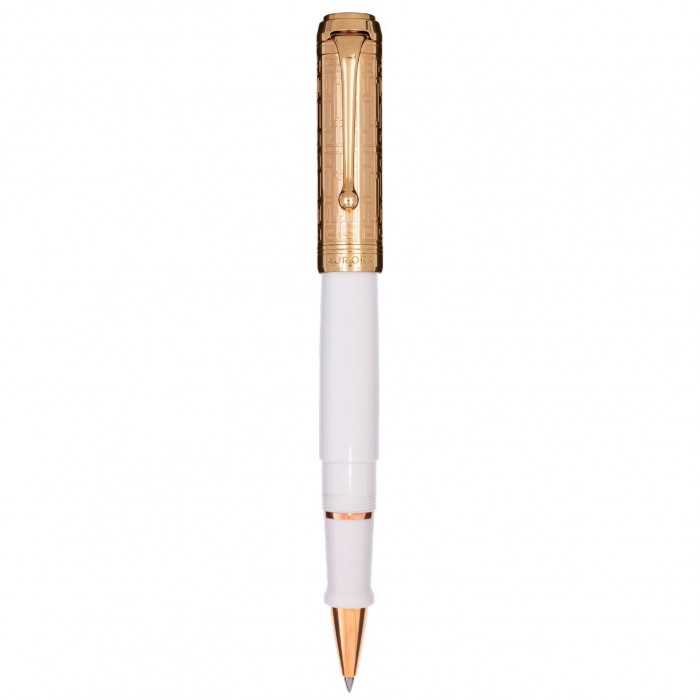 Στυλό roller - Εργαλεία γραφής - Aurora Talentum Dedalo Limited Edition Λευκό Στυλό Rollerball D71-PDW