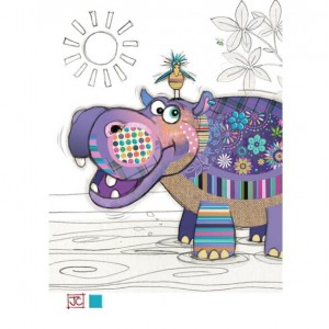 Bug Art G041 Holly Hippo Greeting Card