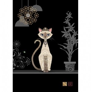 Bug Art M178 Siamese Cat Ευχετήρια κάρτα