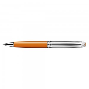 Caran d' Ache Leman Orange SP Cap Ballpoint Pen