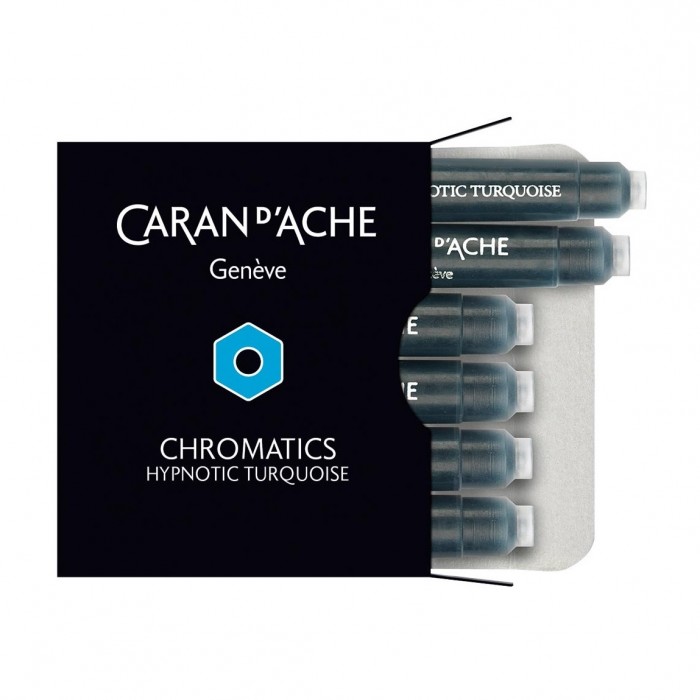 Caran d' Ache Hypnotic Turquoise Αμπούλες Πένας Μελάνια & Ανταλλακτικά