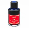 Cartier Blue Fountain Pen Ink Bottle 60ml