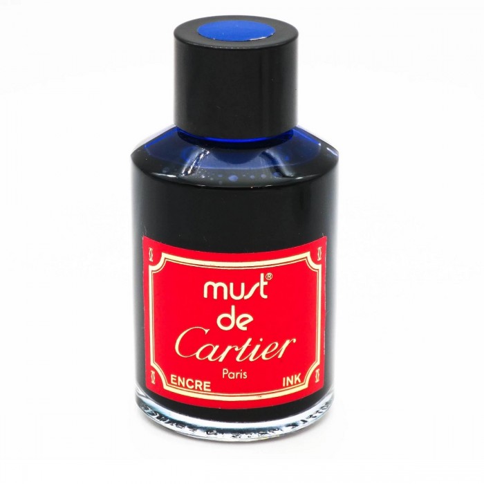 Cartier Blue Fountain Pen Ink Bottle 60ml