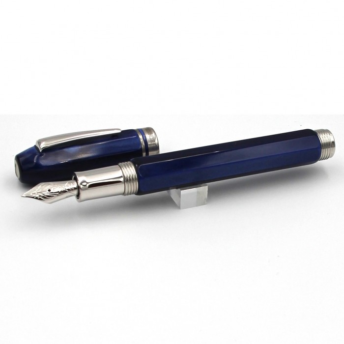 Delta Profili Satin Blue PT Fountain Pen