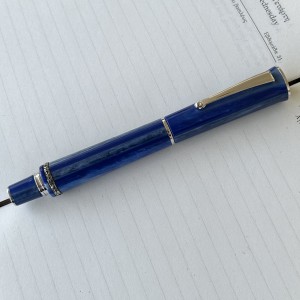 Delta Papillon Resina Version Blue Rollerball Pen