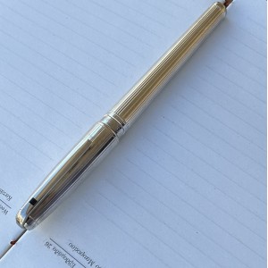 S.T. Dupont Olympio Silver Fountain Pen