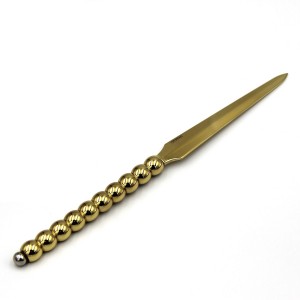 Gold Coated Letter Opener Jaccard Bubbles