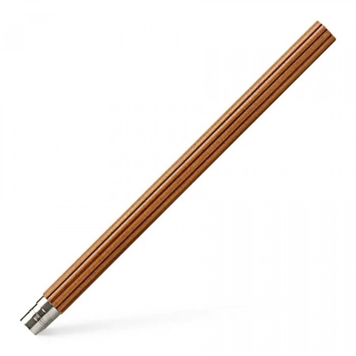 5 spare pencils Perfect Pencil platinum-plated Brown