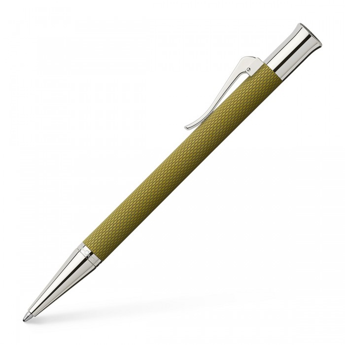 Graf von Faber Castell Guilloche Olive Green Ballpoint Pen 145218 Writing Instruments