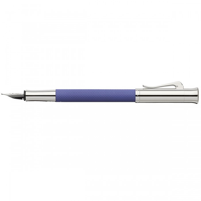 Graf von Faber Castell Guilloche Indigo Blue Fountain Pen 146555 Writing Instruments