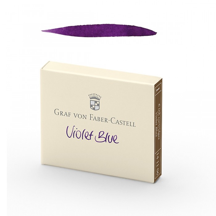 Graf von Faber Castell Violet Blue 6 Cartridges