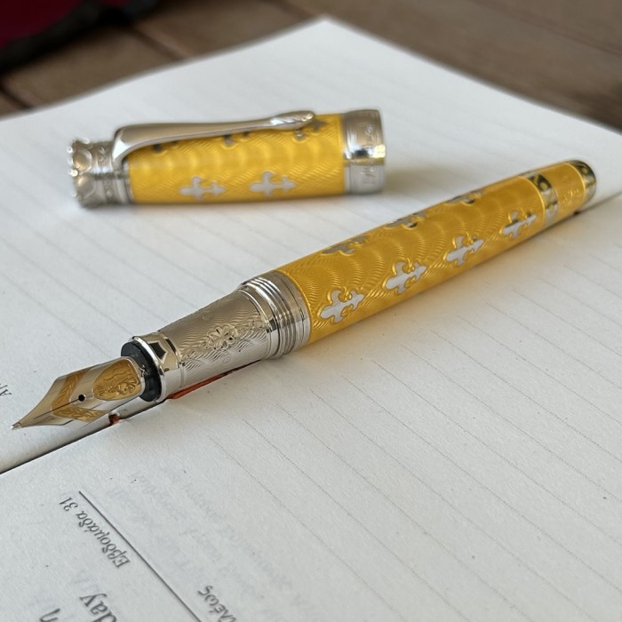 Michel Perchin Fleur-de-Lis Yellow Limited Edition Πένα
