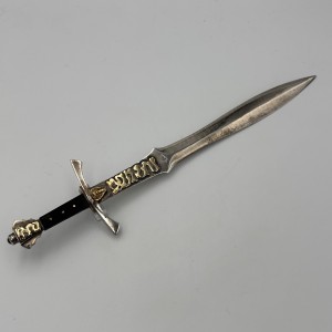Silver Letter Opener with Gold Details