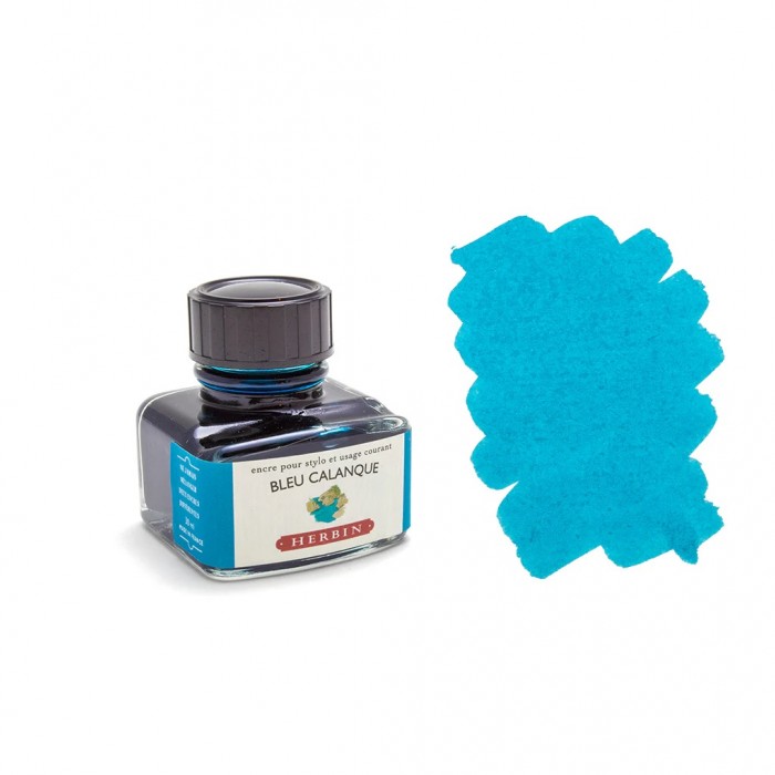 J. Herbin Bleu Calanque Fountain Pen Ink 30ml