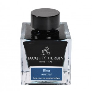 Jacques Herbin Les Encres Essentielles Fountain Pen Ink Bleu Austral 50ml