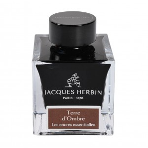 Jacques Herbin Les Encres Essentielles Fountain Pen Ink Terre d'Ombre 50ml