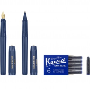 Moleskine x Kaweco Blue Πένα και Στυλό Διαρκείας Σετ