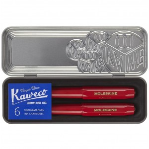 Moleskine x Kaweco Red Πένα και Στυλό Διαρκείας Σετ