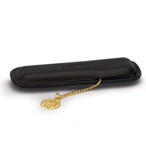 Kaweco Black Leather Pen Pouch for 2 Writing Instruments