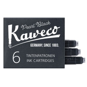 Kaweco Pearl Black 6 Cartridges