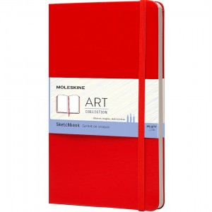 Moleskine Art Hard Cover Large Red Βιβλίο Σχεδίου