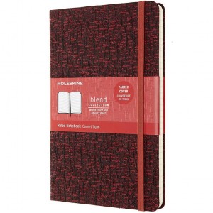 Moleskine Blend Collection Large Ruled Red Notebook