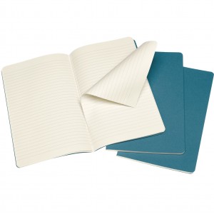 Moleskine Cahier Set of 3 Blue Σημειωματάριο