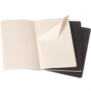 Moleskine Cahier Set of 3 Black Journal