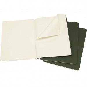 Moleskine Cahier Set of 3 Green Journal