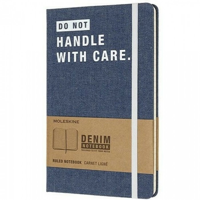 Moleskine Limited Edition Denim Handle with Care Notebook