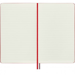 Moleskine Classic Expanded Ruled Hard Cover Large Red Notebook 