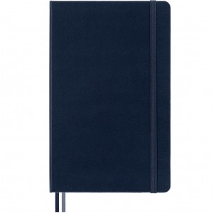 Moleskine Classic Expanded Ruled Hard Cover Large Blue Notebook 