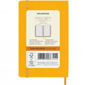Moleskine Classic Fabric Hard Cover Large Orange Σημειωματάριο