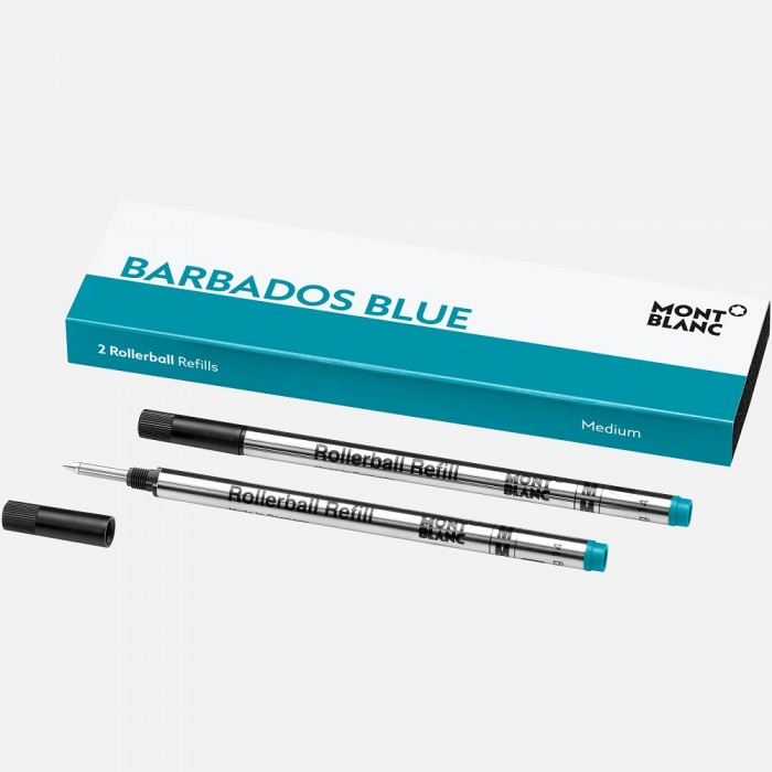 Montblanc Rollerball Refills Barbados Blue Medium Inks & Refills