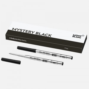 Montblanc Ballpoint Pen Refills Mystery Black Fine