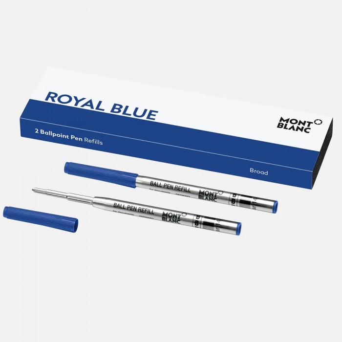 Montblanc Ballpoint Pen Refills Royal Blue Broad