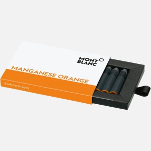 Montblanc Manganese Orange Fountain Pen Cartridges 128207