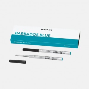 Montblanc Ballpoint Pen Refills Barbados Blue Medium