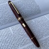 Preowned Montblanc Meisterstück LeGrand Burgundy Gold Coated Fountain Pen