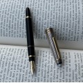 Pre-Owned Montblanc Meisterstück Mozart Doue Sterling Silver Cap Fountain Pen 