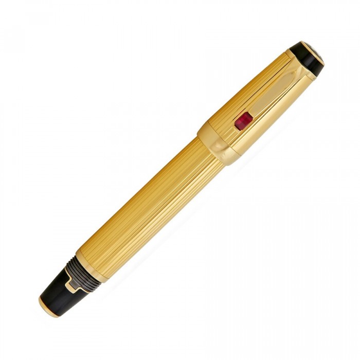 Montblanc Boheme Goldplated Ruby Fountain Pen 25140 Writing Instruments