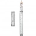 Montegrappa Two Roses Lancaster Silver Limited Edition Fountain Pen