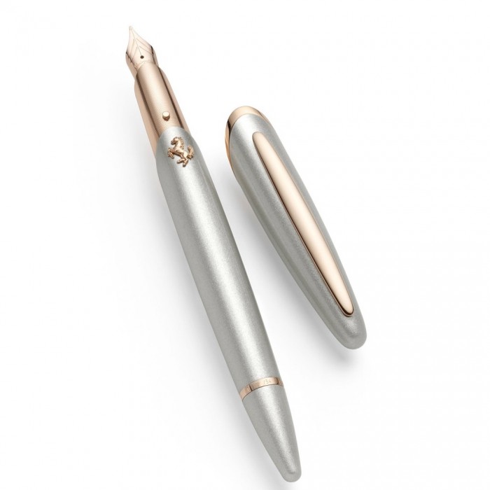 Montegrappa for Ferrari Limited Edition Fountain Pen Pink Gold and Ingrid Grey ISFCF2RJ
