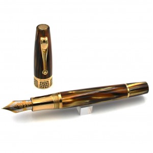 Montegrappa Extra 1930 Brown Tostoiseshell Solid Gold Πένα ISEXT3GW