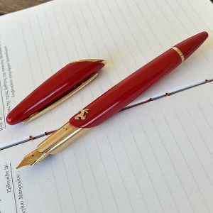 Montegrappa for Ferrari Limited Edition Fountain Pen Pink Gold and Red ISFBF3RR