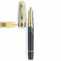 Montegrappa Extra Greek Blue and White Fountain Pen ISEXT3YD001
