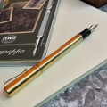 Montegrappa Reminiscence Cylindrical Gold Coated Fountain Pen