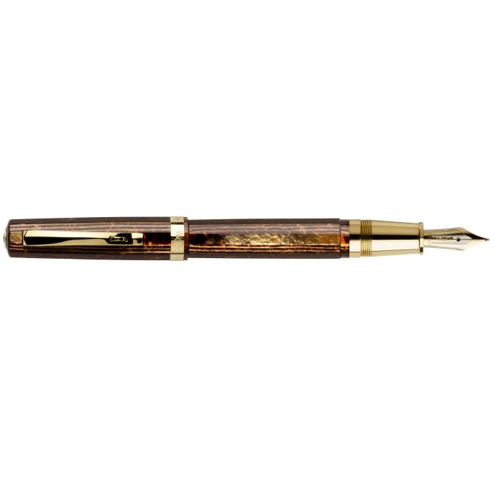 Omas The Paragon Arco Brown Celluloid Fountain Pen O02A0049 - Writing Instruments